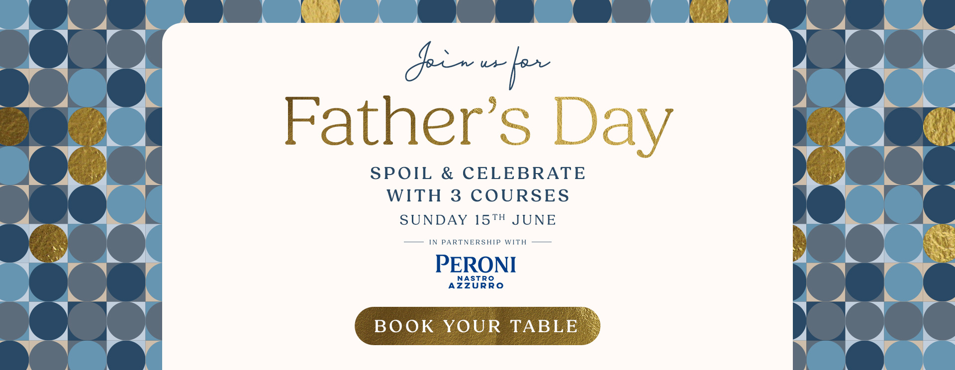 Father’s Day menu Edinburgh