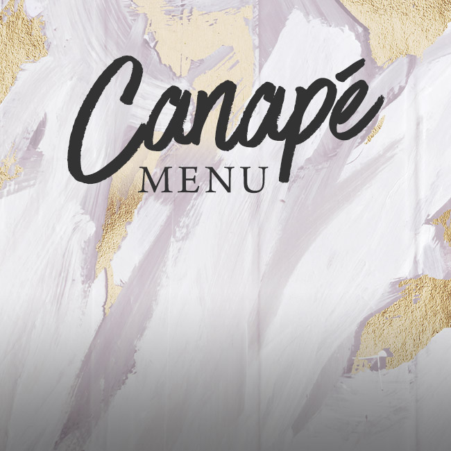 Canapé menu at The Salisbury Arms