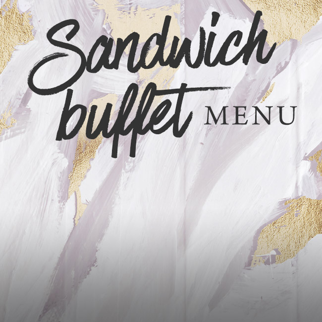 Sandwich buffet menu at The Salisbury Arms