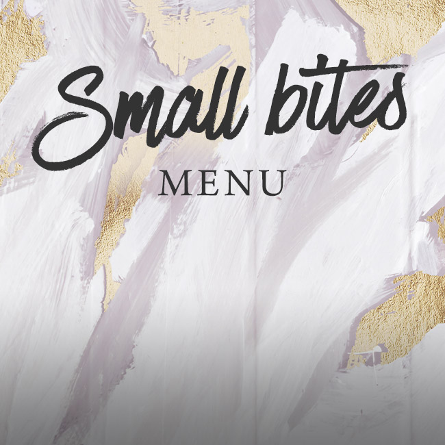 Small Bites menu at The Salisbury Arms 
